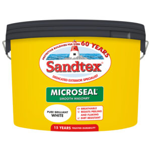 Sandtex 10L Masonry Paint (Pure Brilliant White)