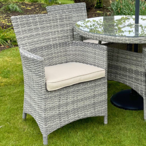 Capri 4 Seater Garden Furniture Set with Parasol - Image 6