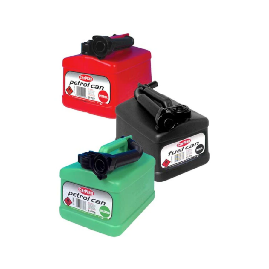 Petrol / Jerry Can Tetra in Green/Red/Black 5Litres