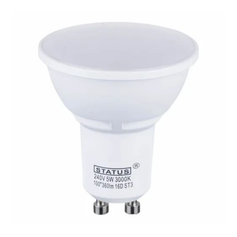 Status 5W GU10 LED Frosted Spotlight Bulb