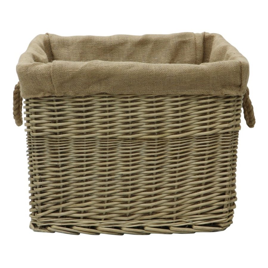 Log Basket Lined Rectangular