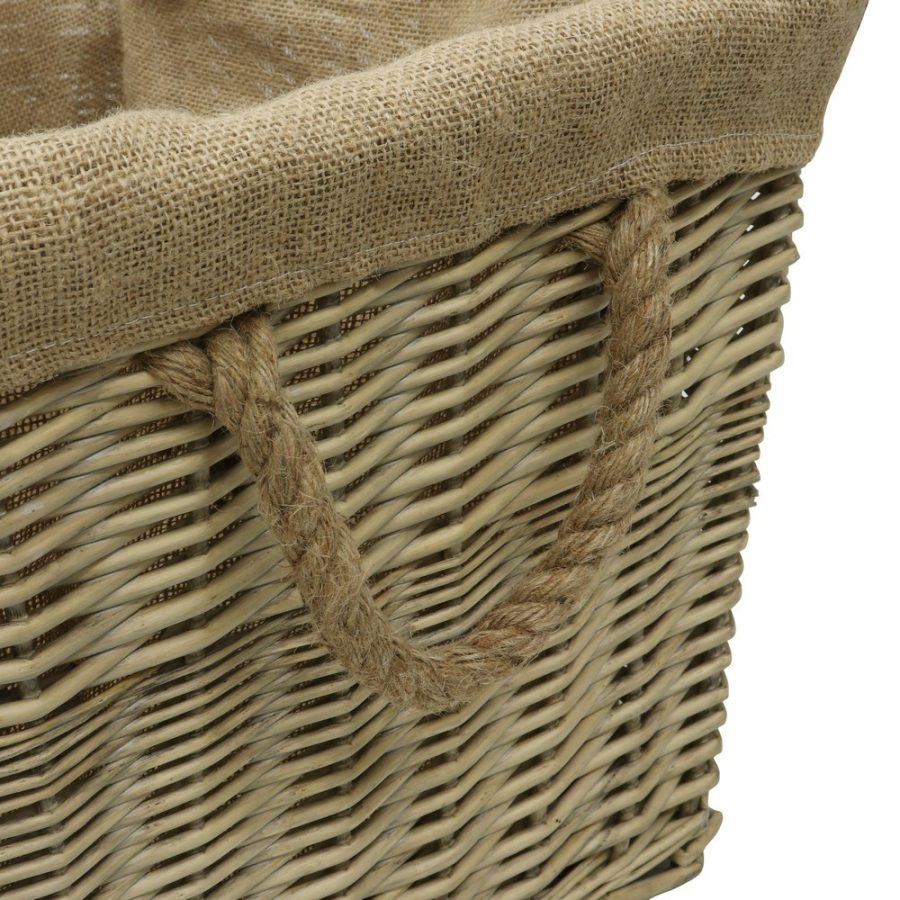 Log Basket Lined Rectangular - Image 3