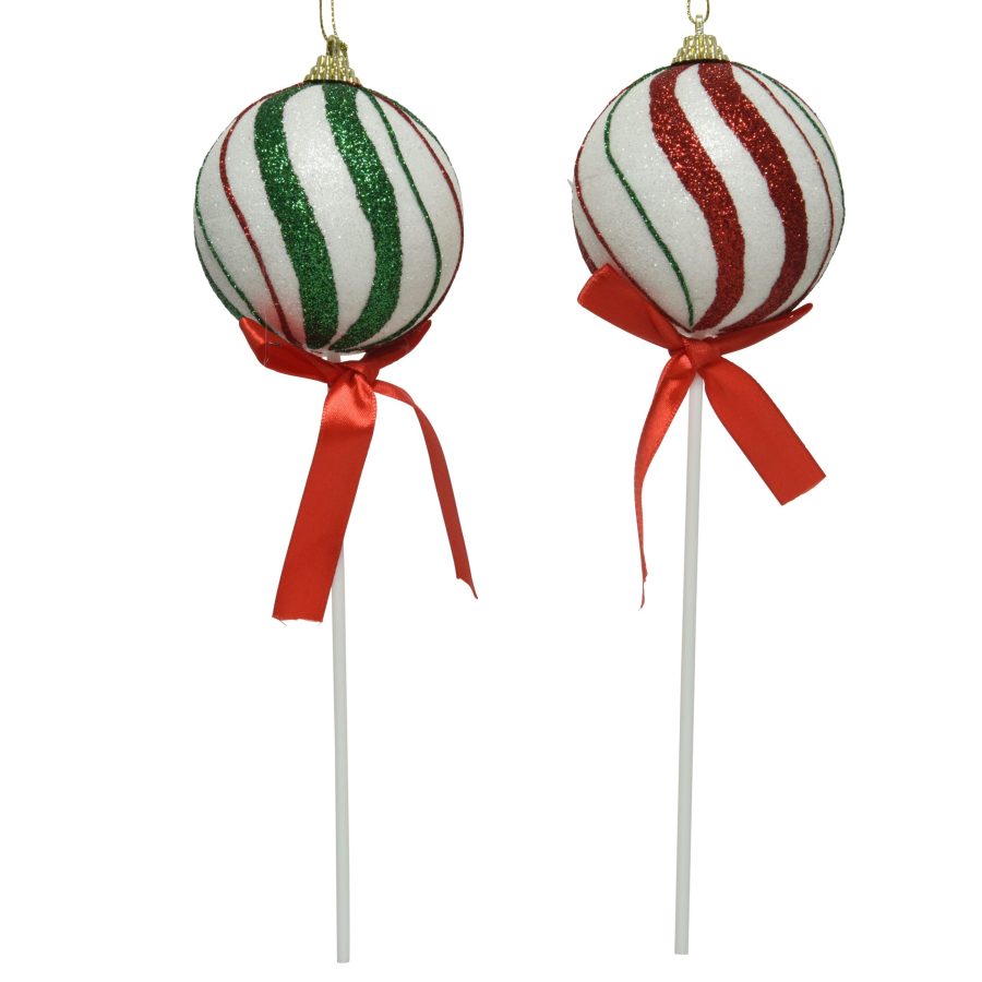Festive Candy Lollypop Foam Bauble