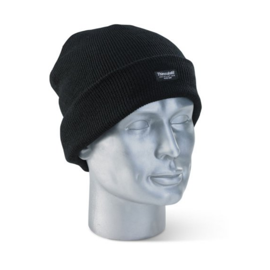 Hat Black Thermal Insulated Knitted A368 - Image 2