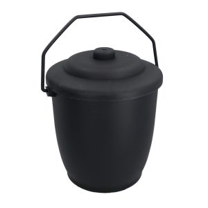 Black Plastic Coal Tub & Lid Harewood