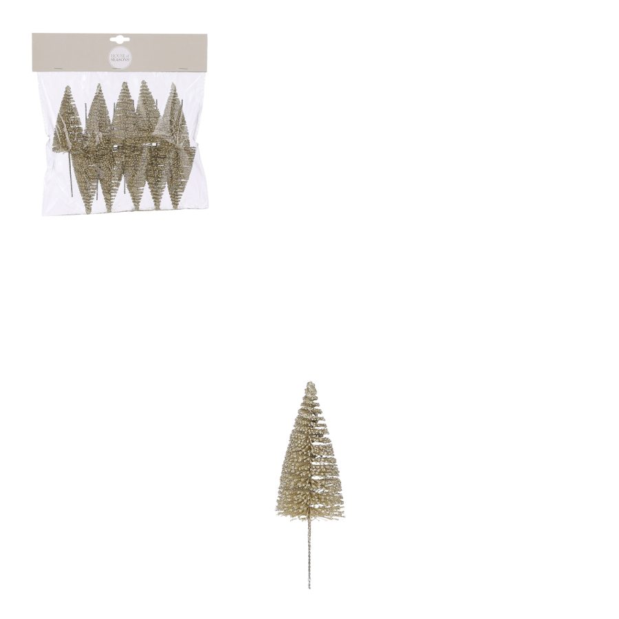 Gold Christmas Tree Pick – Pack of 10