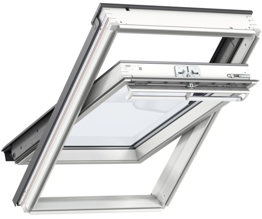 Velux Window 550x780mm White Paint Ck02 2070 Centre-pivot