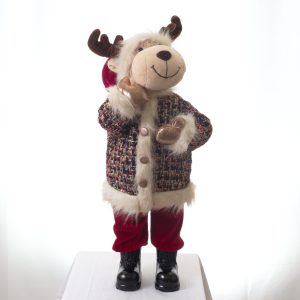Timstor Standing Moose Dark Red