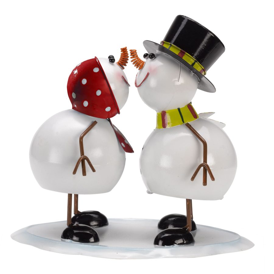 Three Kings Mr & Mrs Frosty Bobble Heads