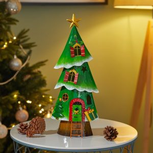 Three Kings Metal Decorative Metal Tree House - Image 2