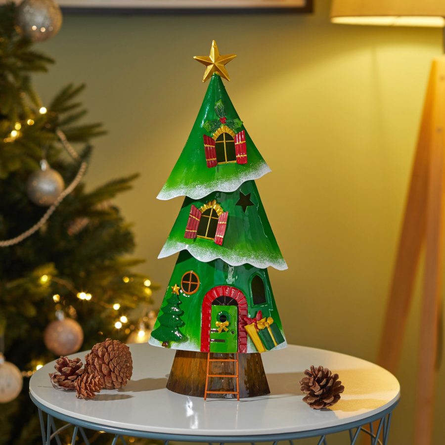 Three Kings Metal Decorative Metal Tree House - Image 2
