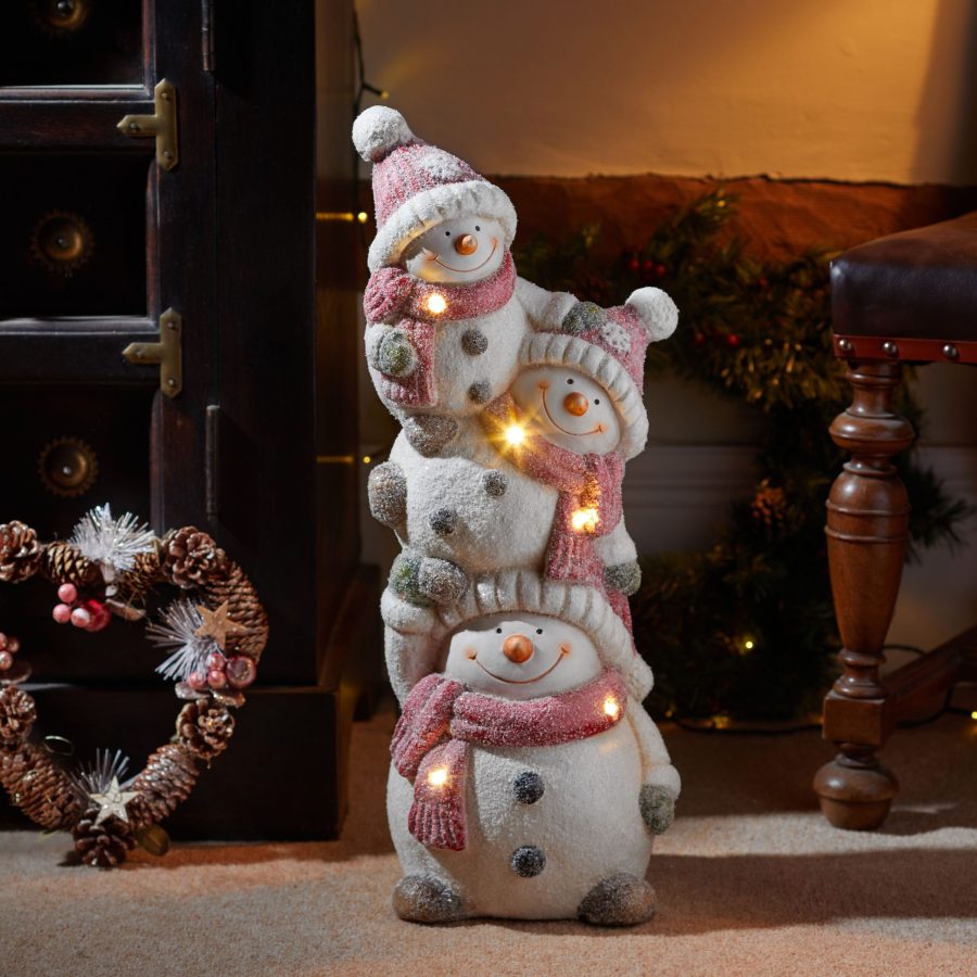 Three Kings Snowman Stack! - LED Ornament - Image 2