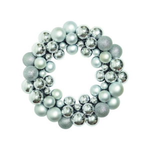 Three Kings Silver Bauble Wreath