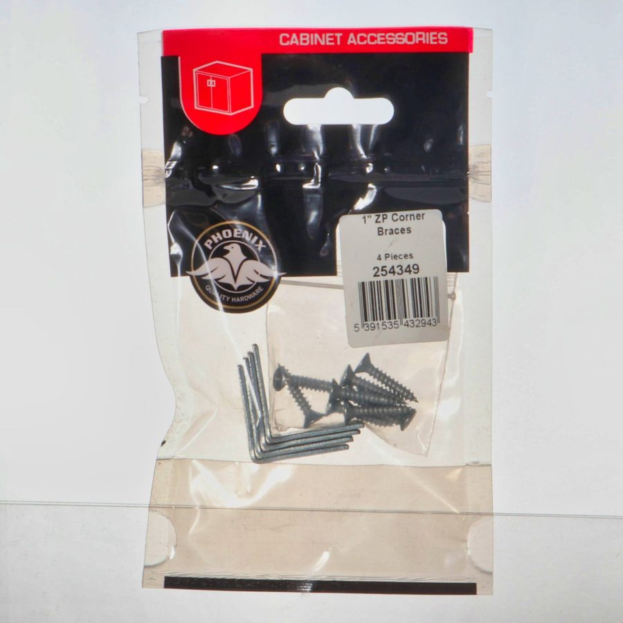 Phoenix 1" Zinc Plated Corner Brace