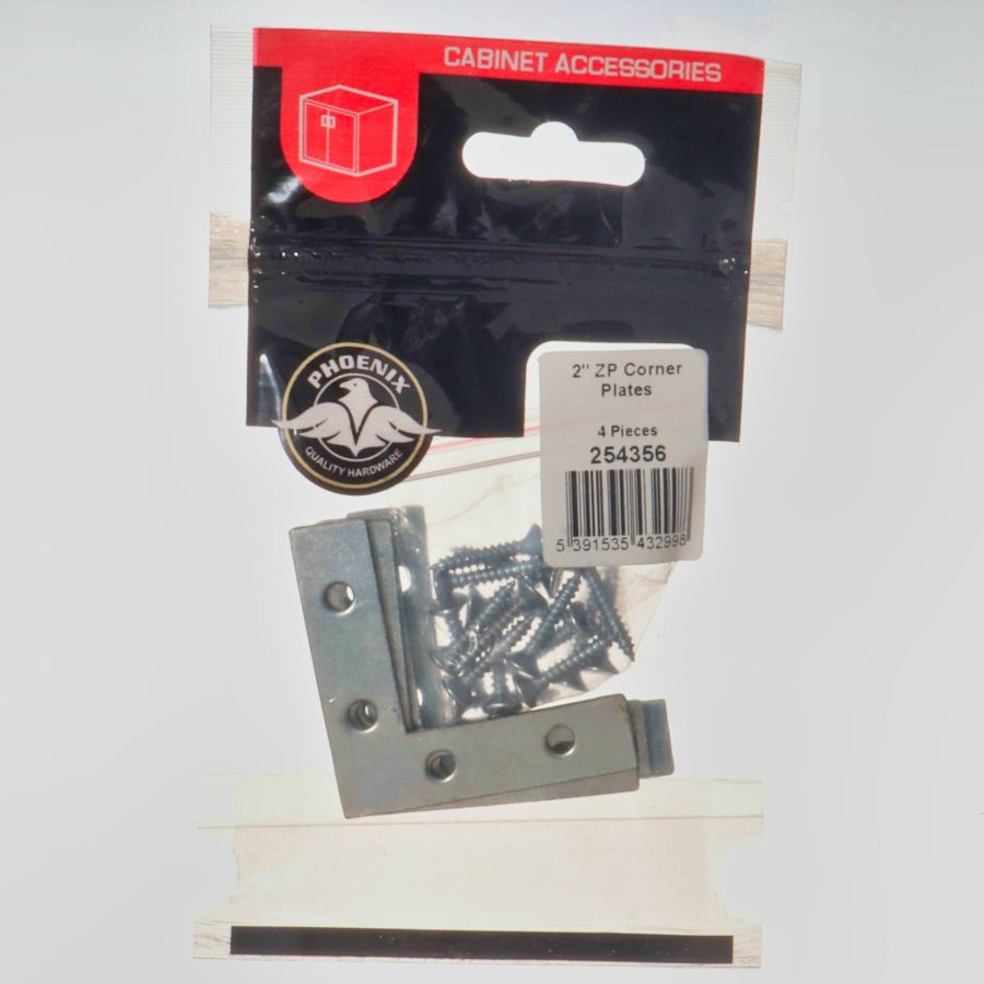 Phoenix 2" Zinc Plated Corner Plates