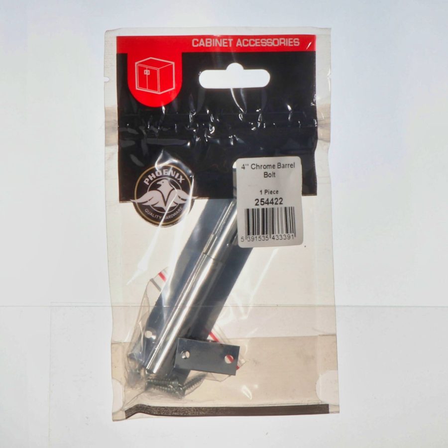 Phoenix 4" Barrel Bolt - Chrome
