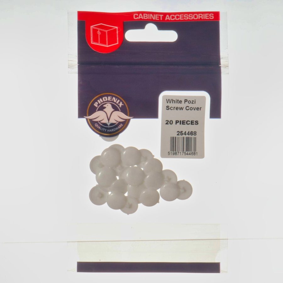 Phoenix White Pozi Screw Cover