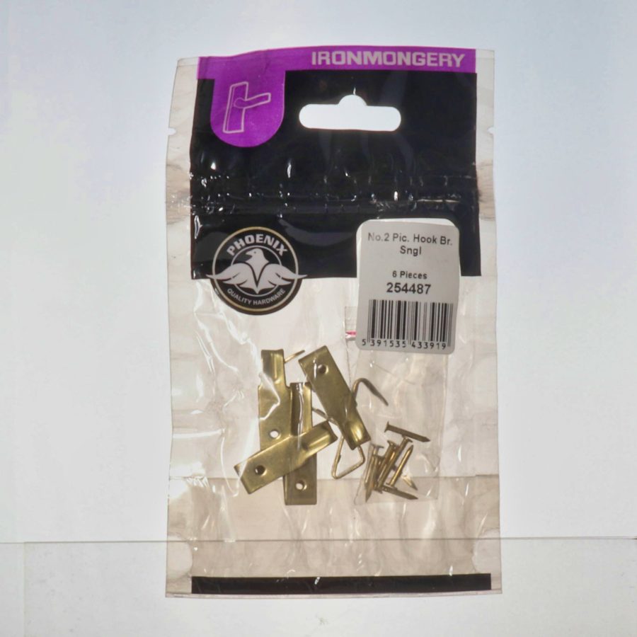 Phoenix Single Brass Picture Hooks
