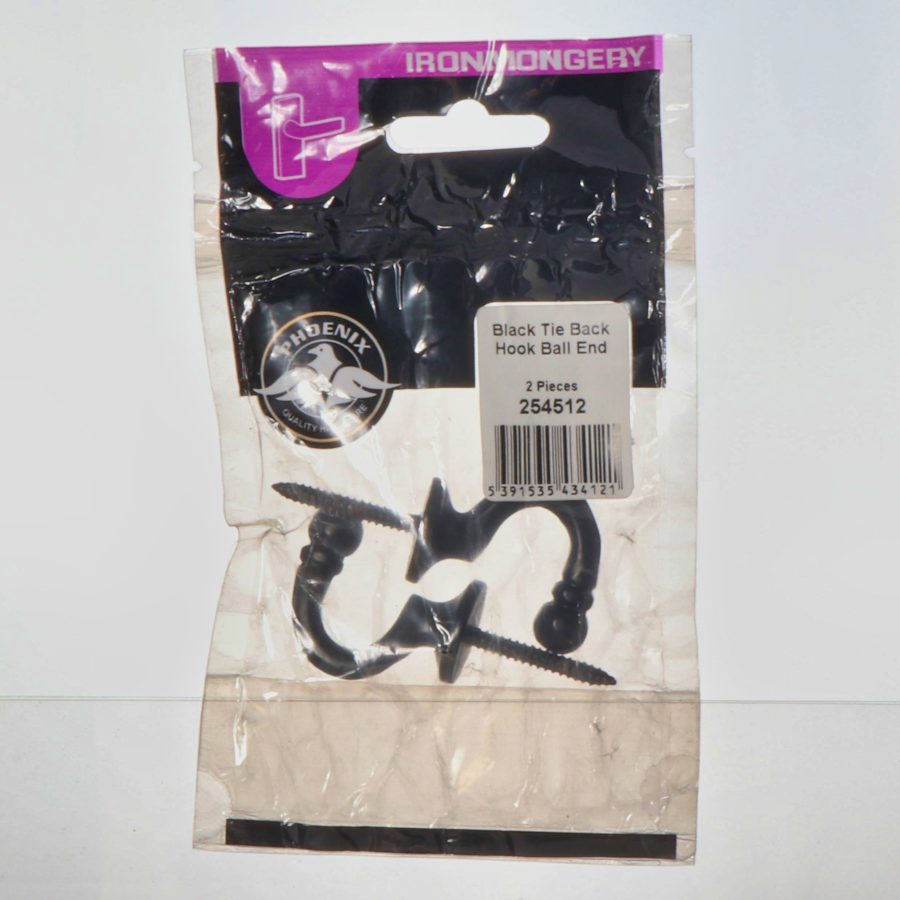 Phoenix Curtain Tie Back - Black