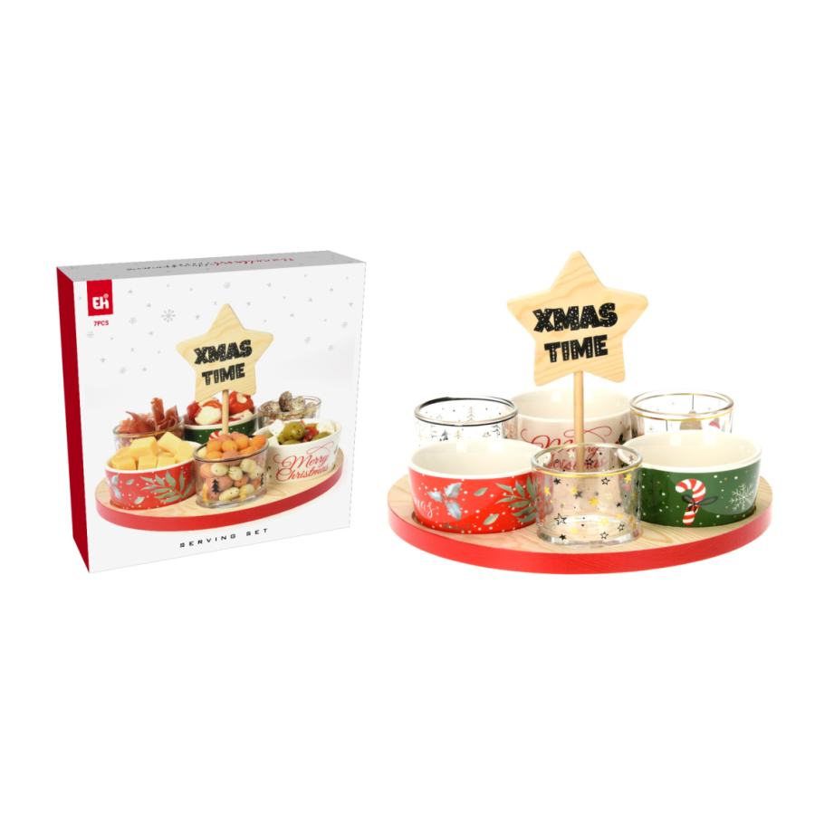 Christmas Serving Set - 6 Piece Set
