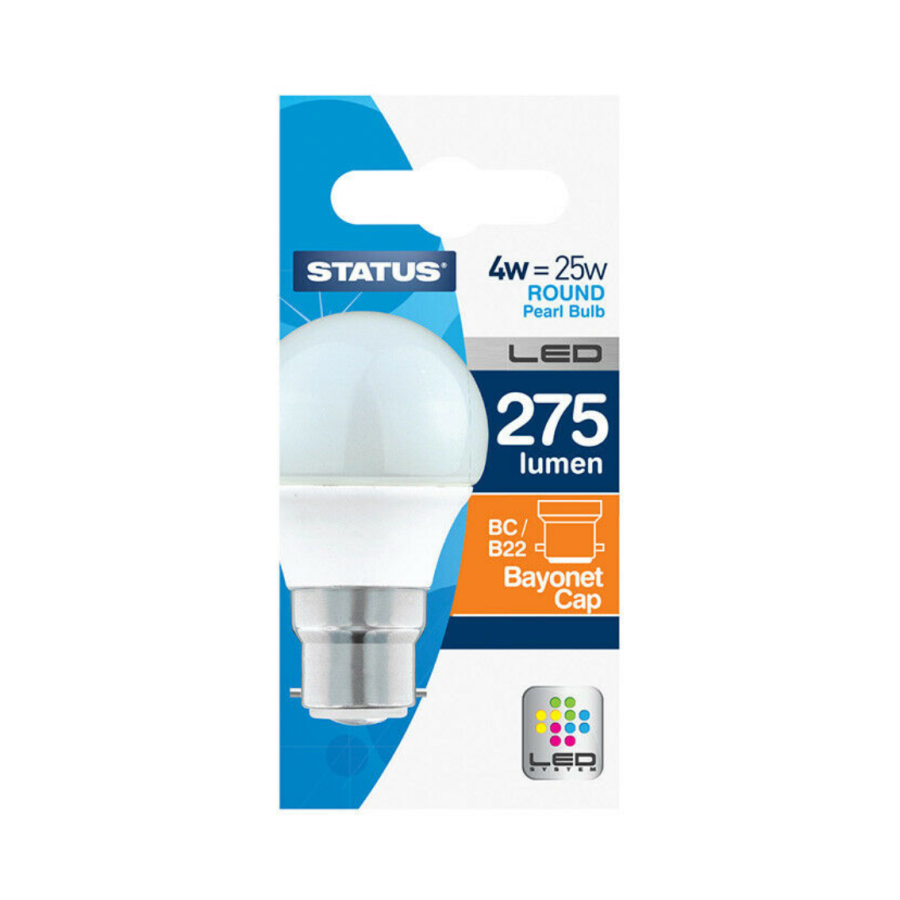 Status 4W BC LED Pearl GLS Bulb - Image 2