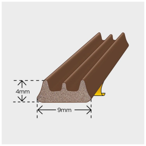 Exitex EPDM Rubber E Strip Draught Excluder - Image 2