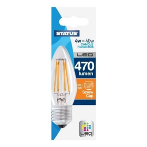Status 4W ES LED Candle Filament Replica Bulb - Image 2