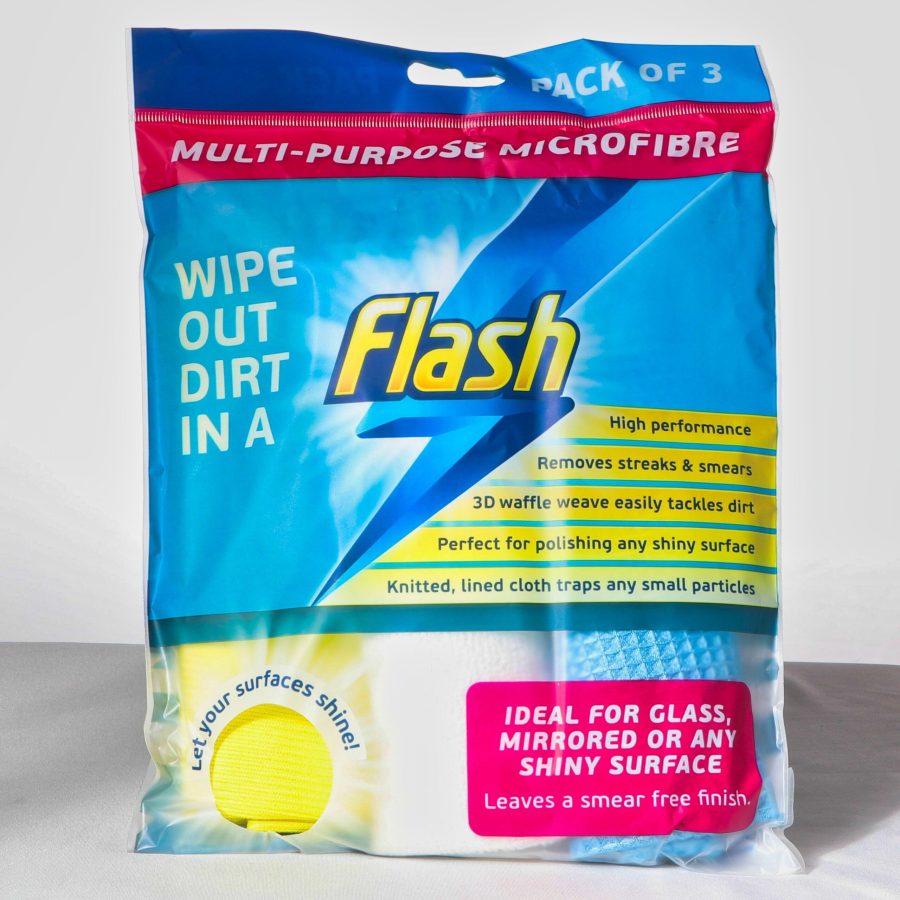 Flash Multipurpose Microfibre Cloths