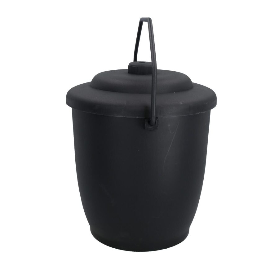 Black Plastic Coal Tub & Lid Harewood - Image 5