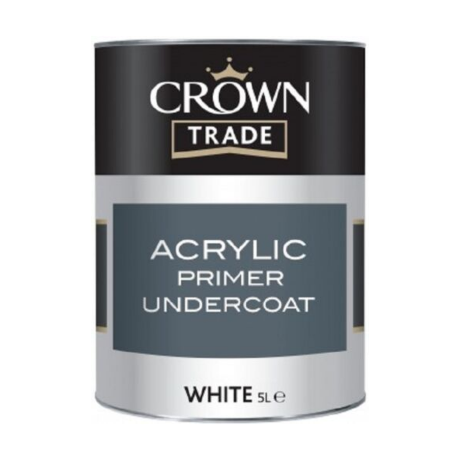 Crown Trade Acrylic Primer Undercoat 5L White
