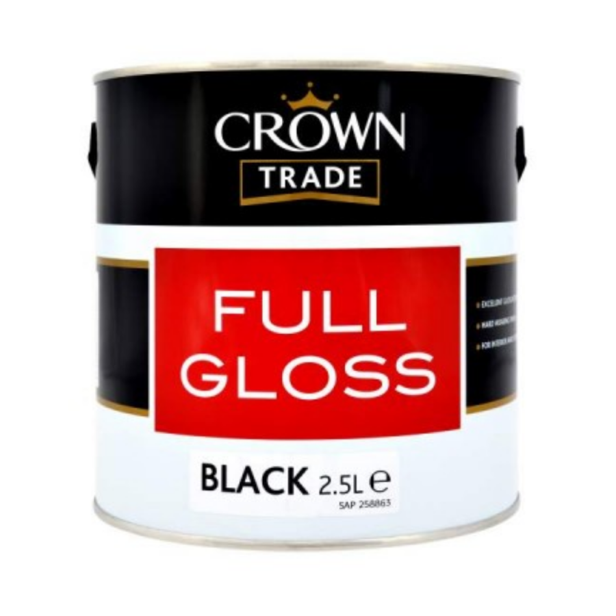 Crown Trade Full Gloss 2.5L Black