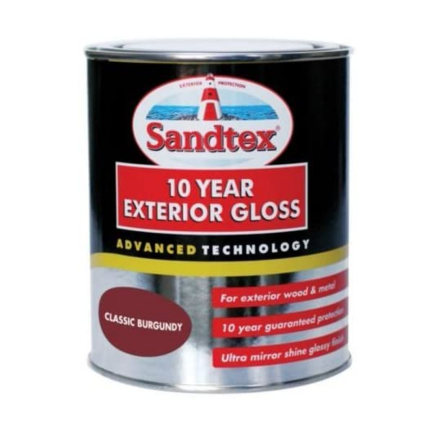750ml Sandtex 10 Year Gloss Classic Burgundy