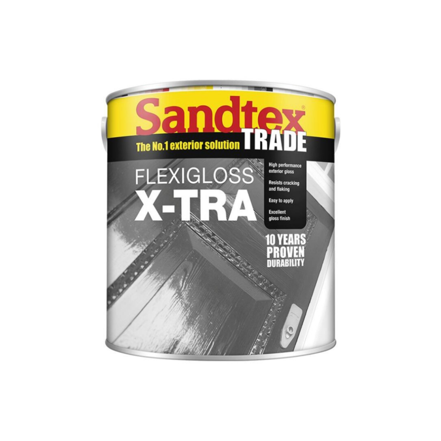 1L Sandtex X-tra Flexi Gloss Brilliant White