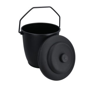 Black Plastic Coal Tub & Lid Harewood - Image 6