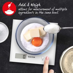 Salter Arc Digital Kitchen Scales - White - Image 8