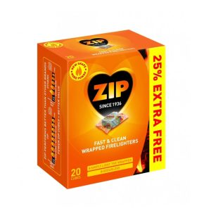 Zip Firelighters Wrapped - Pack of 20
