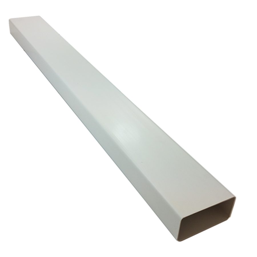 Flat Channel Ducting White 100mm x 1m