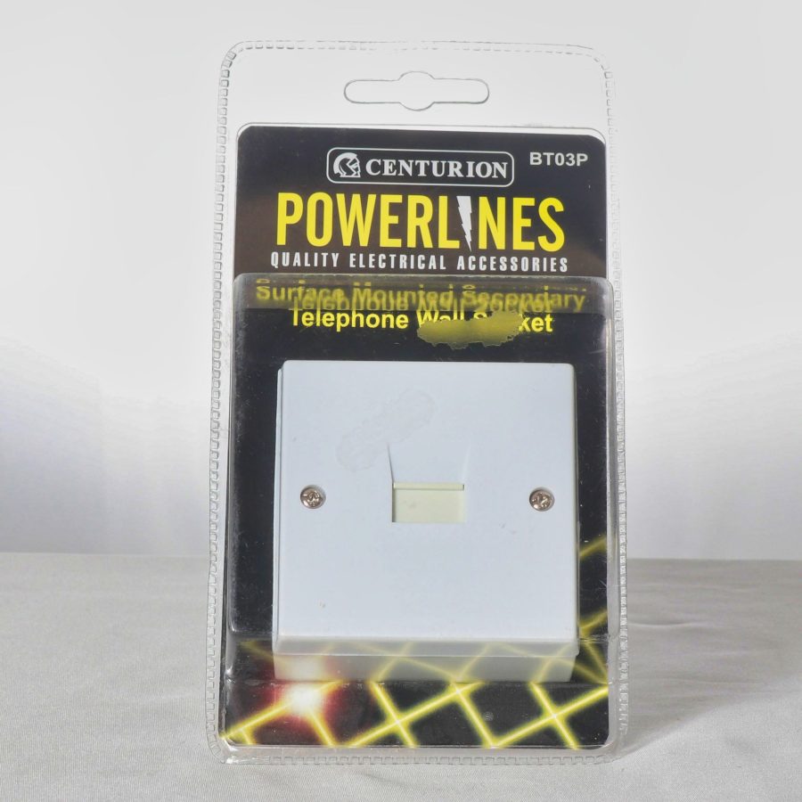 Powerlines Surface Mounted Secondary Telephone Socket