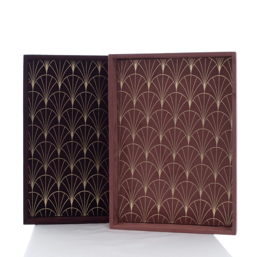 Velvet Burgundy/Pink Tray
