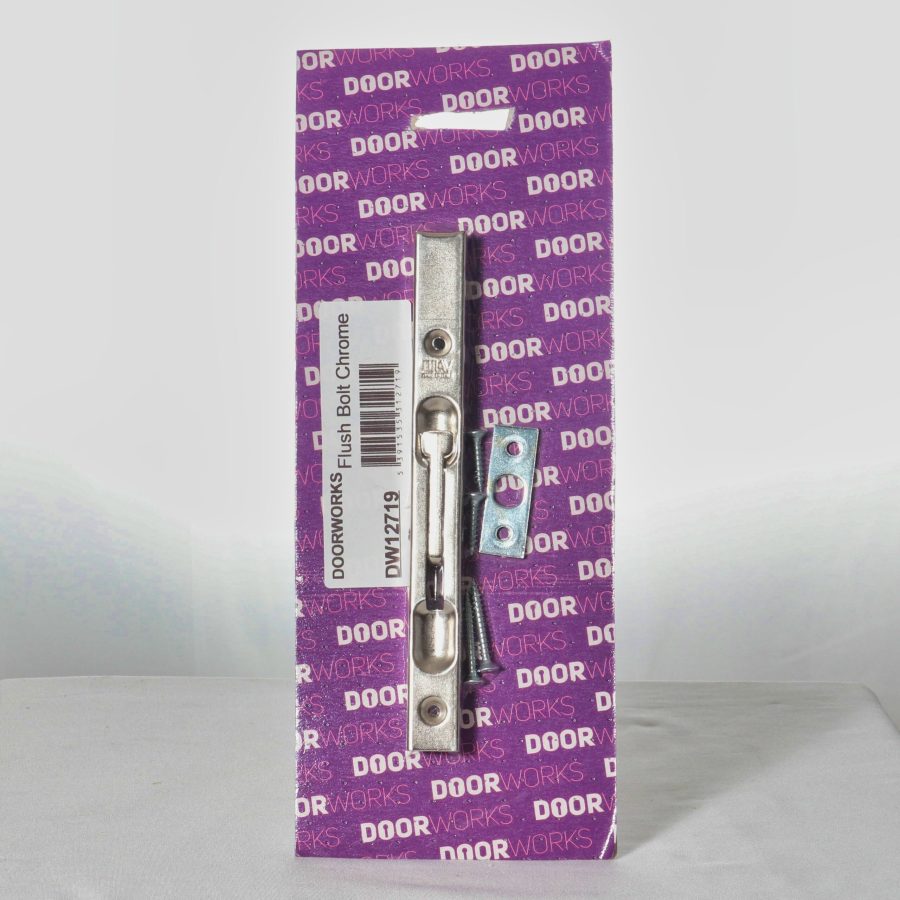 Doorworks Flush Bolt - Chrome
