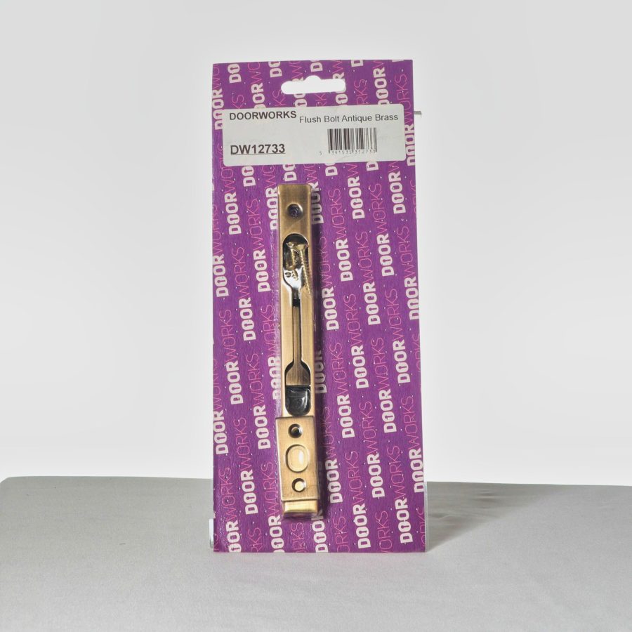 Doorworks Flush Bolt - Antique Brass