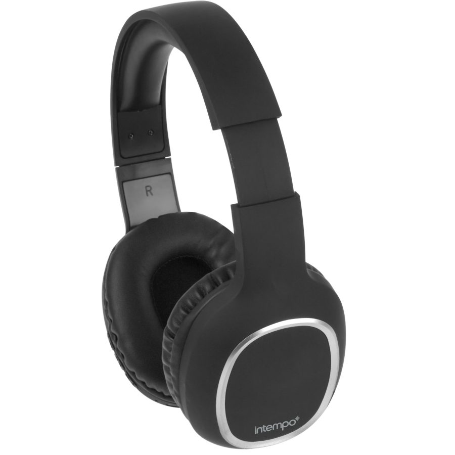 Intempo Sync Black Wireless Bluetooth Headphones