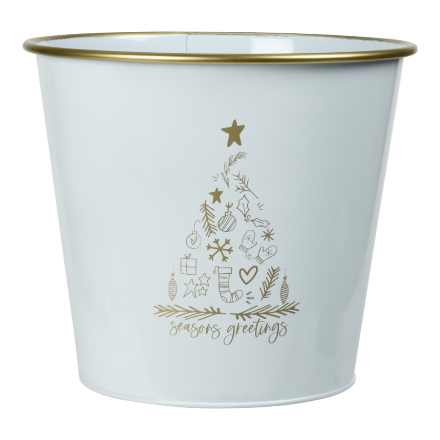 Gold & White Festive Greeting container