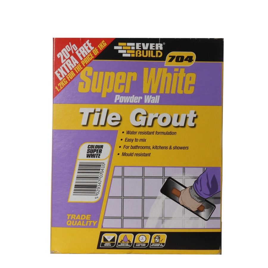 Everbuild Powder Wall Tile Grout 1kg