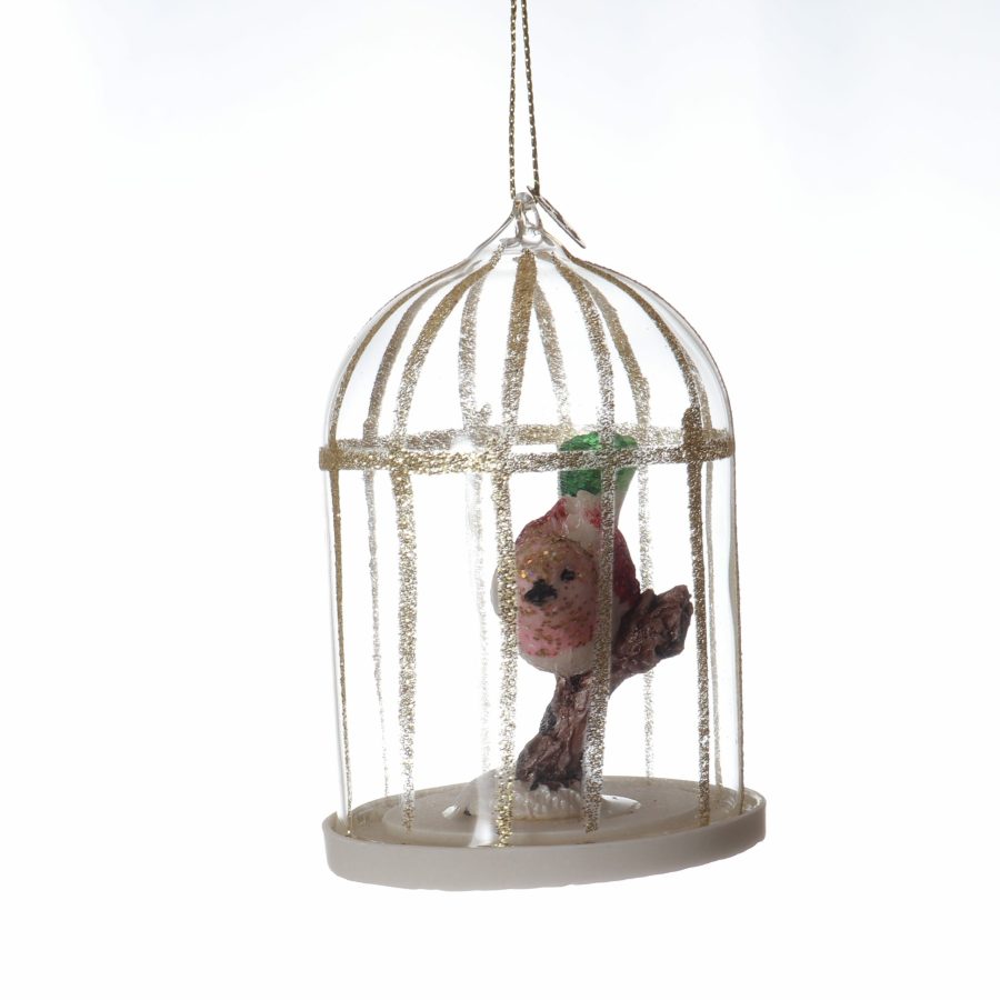 Birds In A Birdcage Hanging Decoration - Image 3