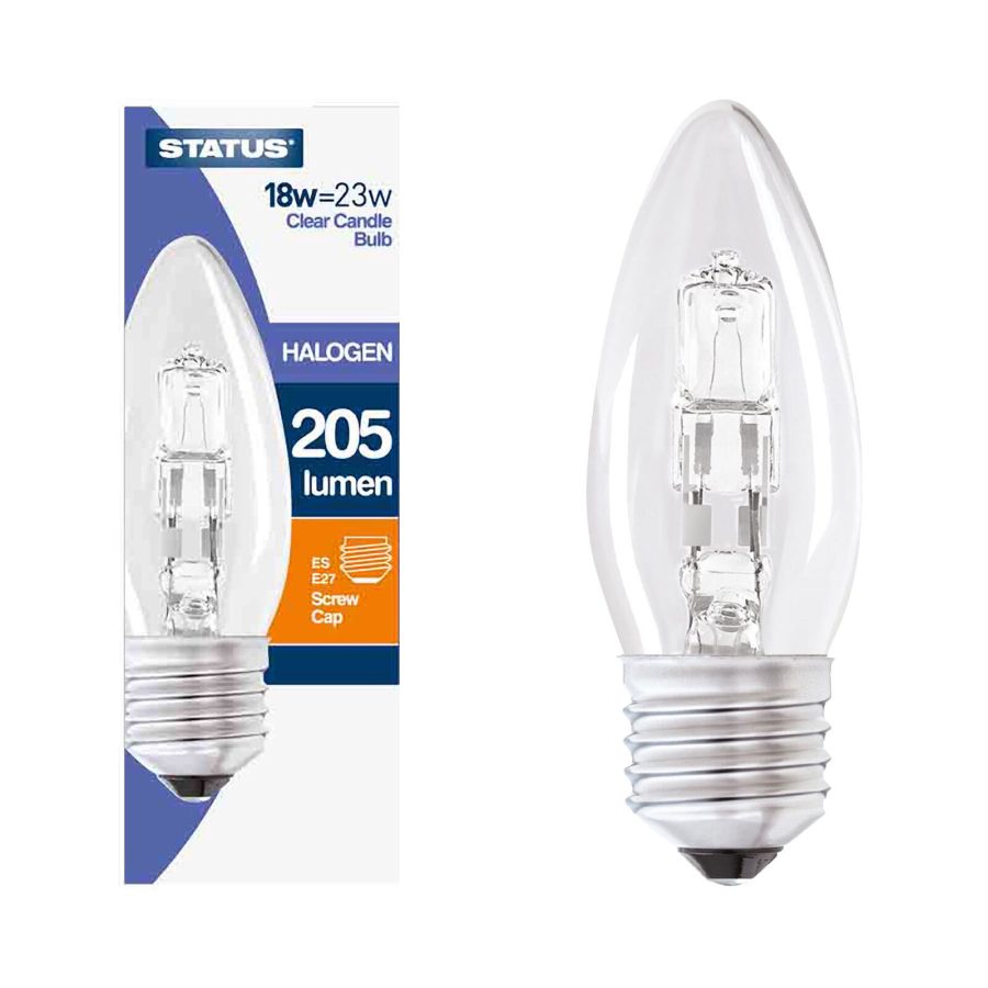Status 18W ES Halogen Candle Bulb