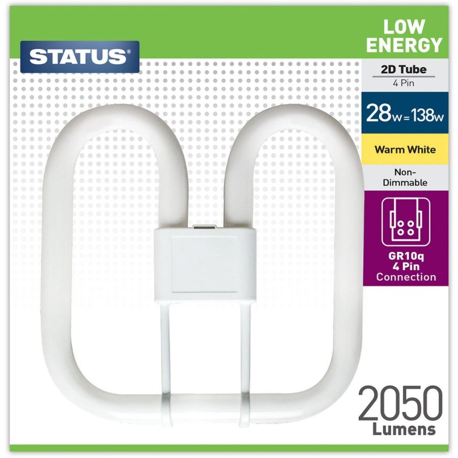 Status 2D 28W Low Energy Frosted Bulb