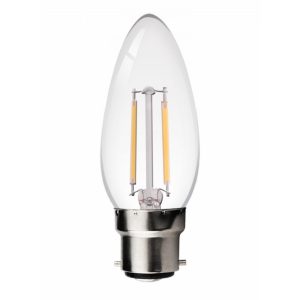 Status 2W BC LED Candle Filament Replica Bulb