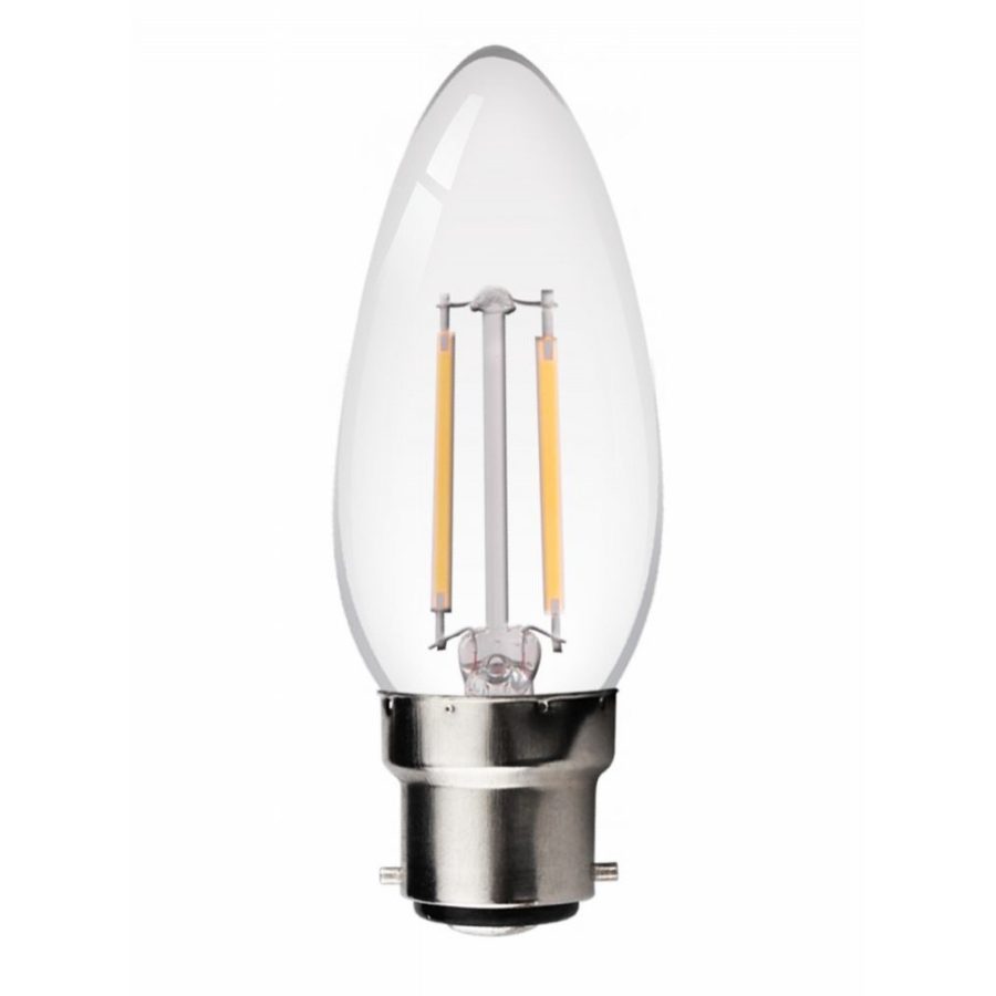 Status 2W BC LED Candle Filament Replica Bulb