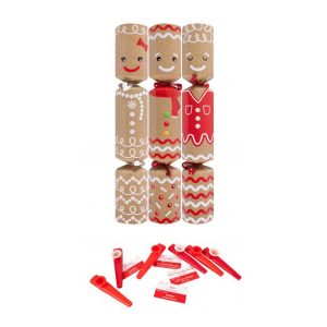 Gingerbread Kazoo Christmas Crackers - Pack of 6